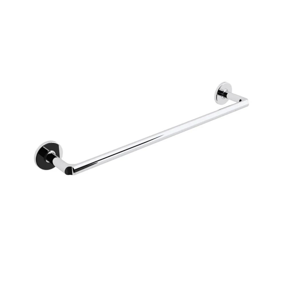 Colgador de Toallas Porta toallas para pegar o fijar la pared en latón cromado colección Sebecà de Lineabeta - 500mm