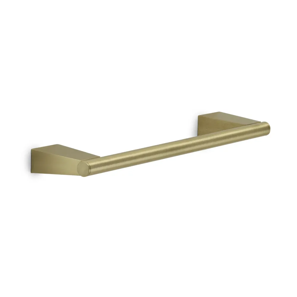 Colgador de Toallas Porta toallas de pared en acero inoxidable Gedy serie Tonale 30 cm - Oro mate