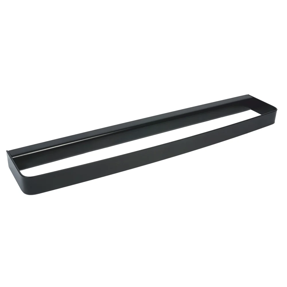Con Certificación CE Porta toallas en acero pintado negro, fijación con tornillos o pegamento mod25 Metaform cm 45