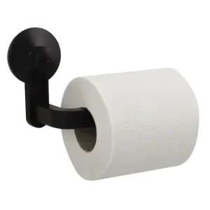 Con Certificación CE Portarollo /Toallero Negro Mate Dimensiones: 16,4X6,8X9,7Cm
