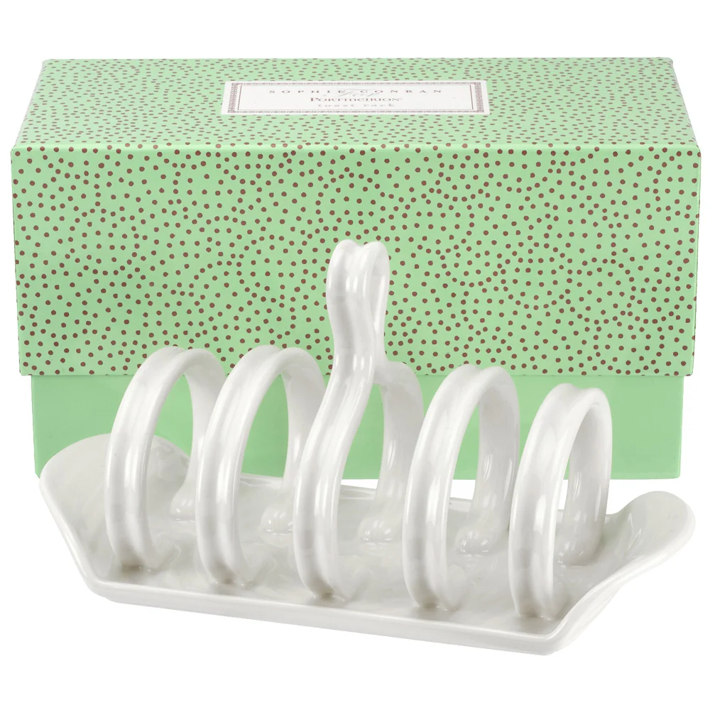 Dispensador de Jabón Porta-tostadas de porcelana en blanco