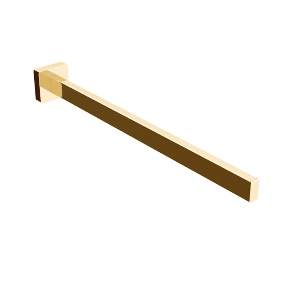 Gancho de Ducha Porta toallas de latón para fijar la pared colección Dado de Lineabeta - Acero oro