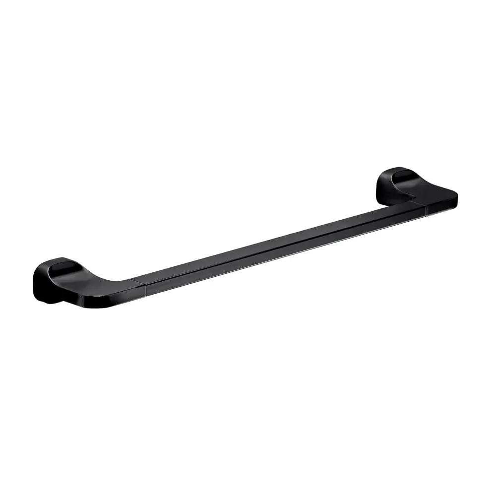 Jabonera de Pared Porta toallas 45 cm en acero inoxidable Gedy serie Stelvio - negro mate