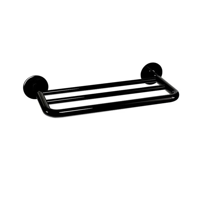 Jabonera de Pared PORTATOALLAS MULTIPLE TUBULAR ACABADO OBSIDIANA TUB-10-OB