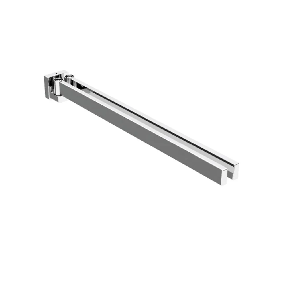 Organizador de Baño Porta toallas articulado de latón para fijar la pared colección Dado de Lineabeta - Metálico cromo