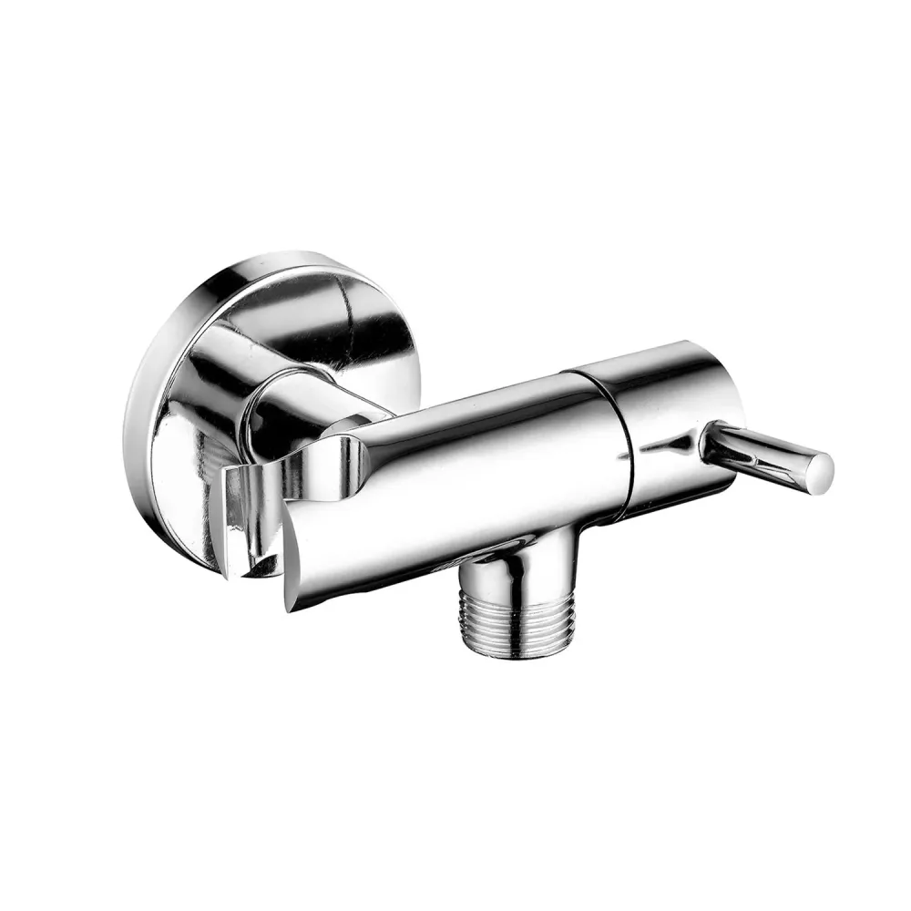Organizador de Baño Presa acqua tonda con supporto doccia e arresto RubiFlux - Cromo
