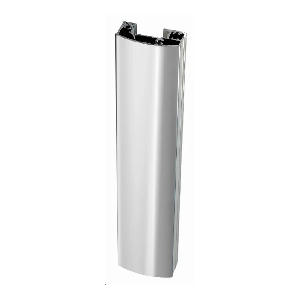 Porta doccia un'anta scorrevole 130cm cristallo trasparente 6mm h195 profilo argento Made Italy