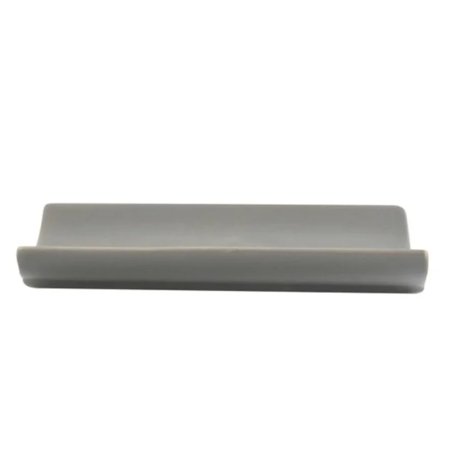 Porta jabón de cerámica de color gris colección Athena. Diseño Compacto