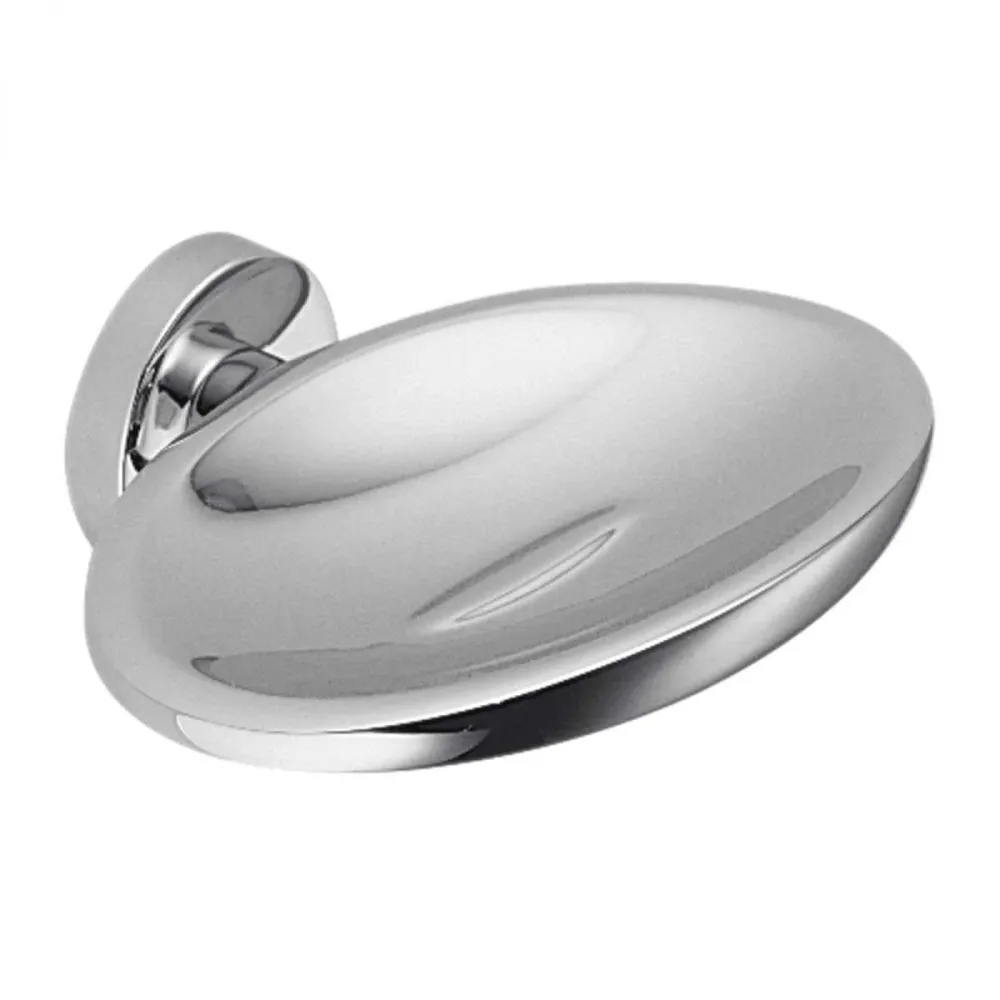 Porta sapone da bagno ottone cromato collezione Plus di Colombo Design