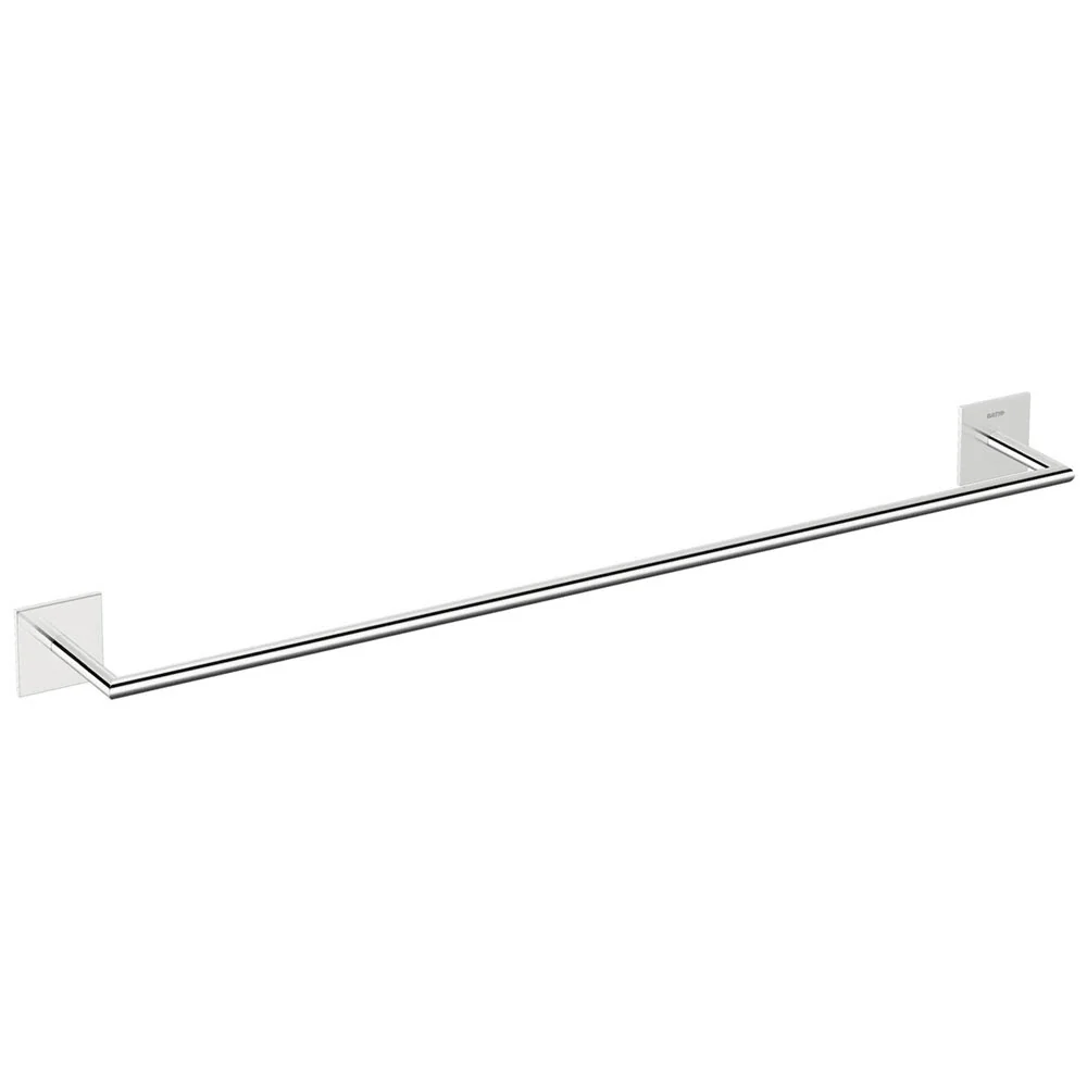 Porta toallas adhesivo de latón cromado de la colección 'Stick' de Cosmic - cm 60 para Baño Moderno