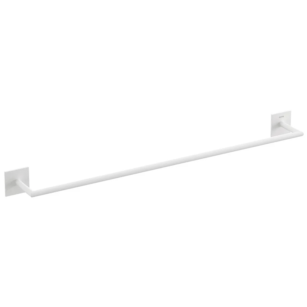 Porta toallas adhesivo de latón pintado de la colección 'Stick' de Cosmic - cm 60 - Blanco para Viaje