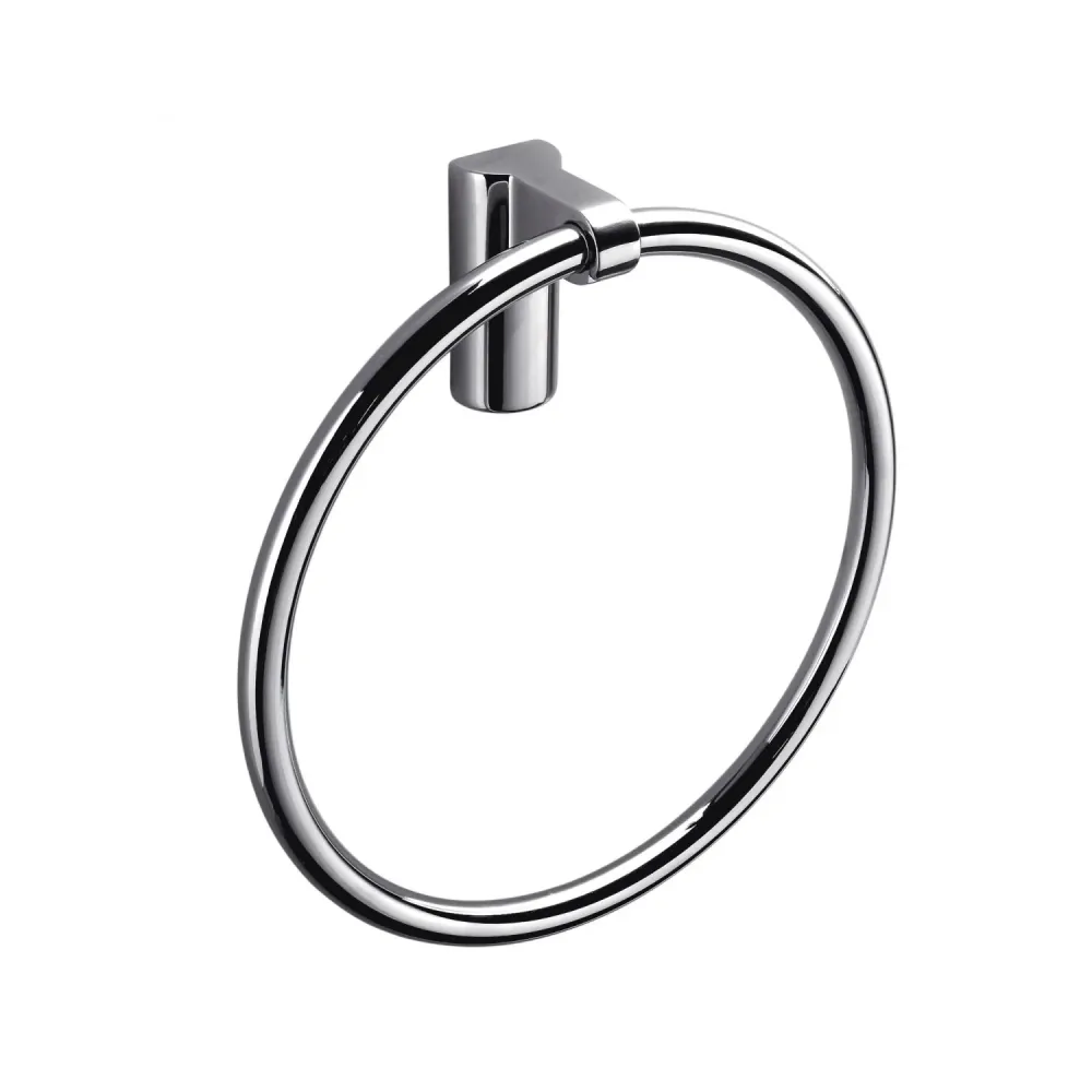 Porta toallas de anillo en latón colección Luna de Colombo Design | Fácil Instalación | Sin Taladro