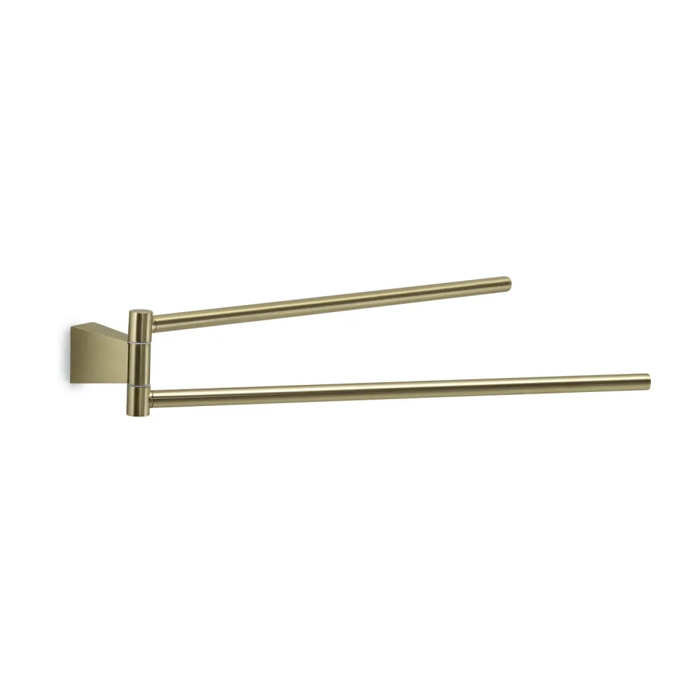 Porta toallas articulado en acero inoxidable Gedy serie Tonale - Oro mate (Resistente la Corrosión)