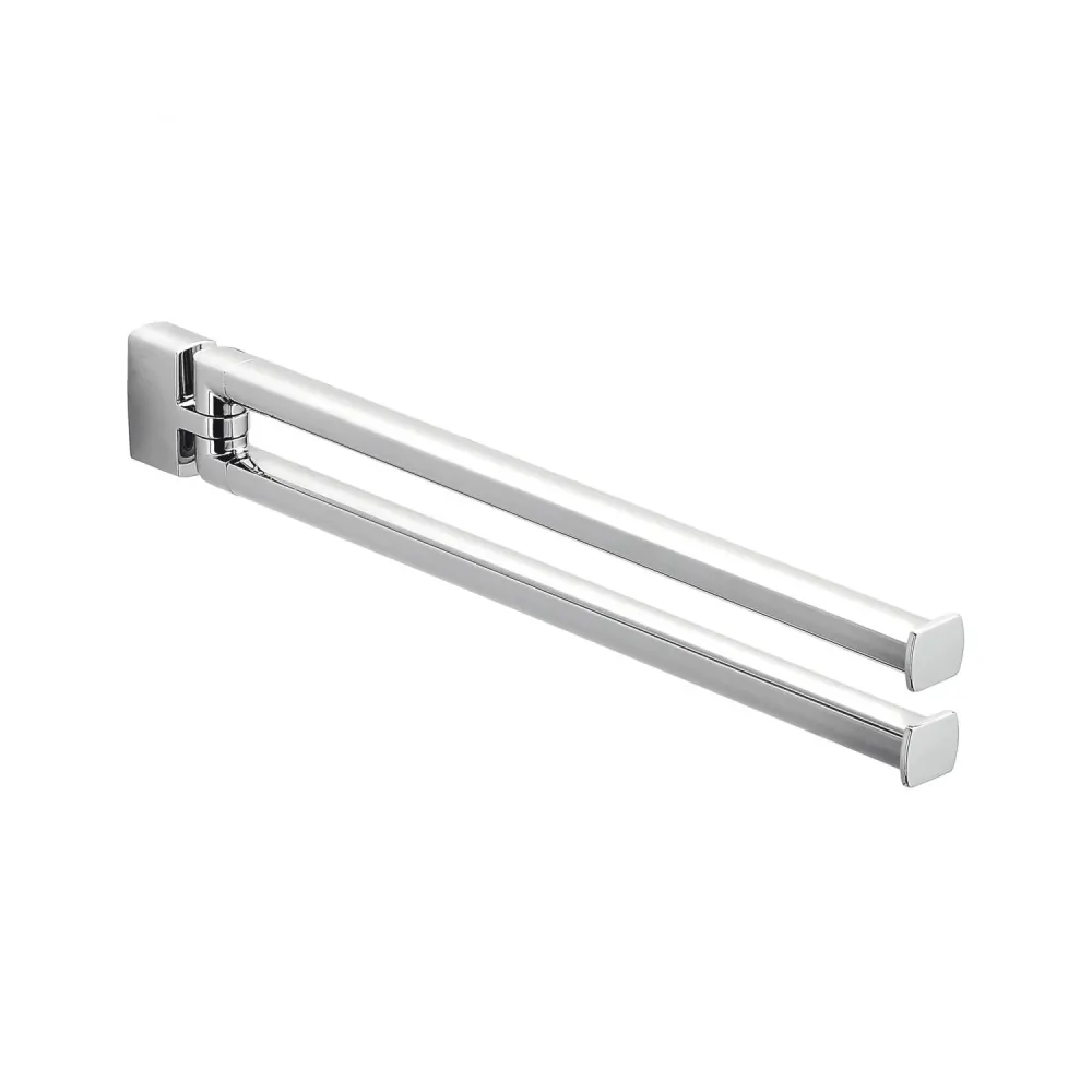 Porta toallas doble articulación en latón colección Lulù de Colombo Design para Ahorrar Espacio