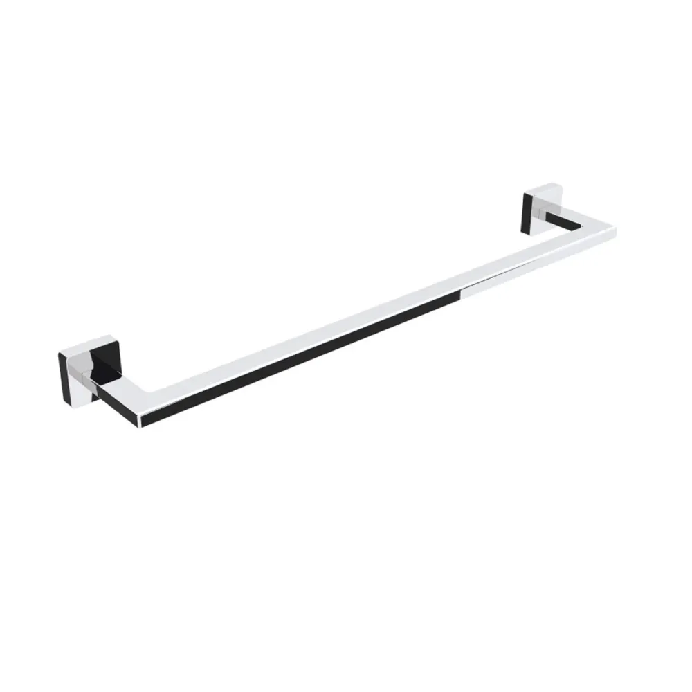 Porta toallas de latón para fijar la pared colección Dado de Lineabeta - Metálico cromo 490mm