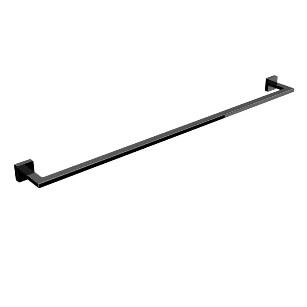 Porta toallas de latón para fijar la pared colección Dado de Lineabeta - Metálico negro mate 840mm