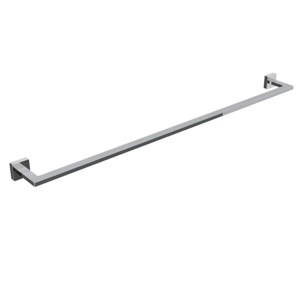 Porta toallas de latón para fijar la pared colección Dado de Lineabeta - Acero satinado 840mm