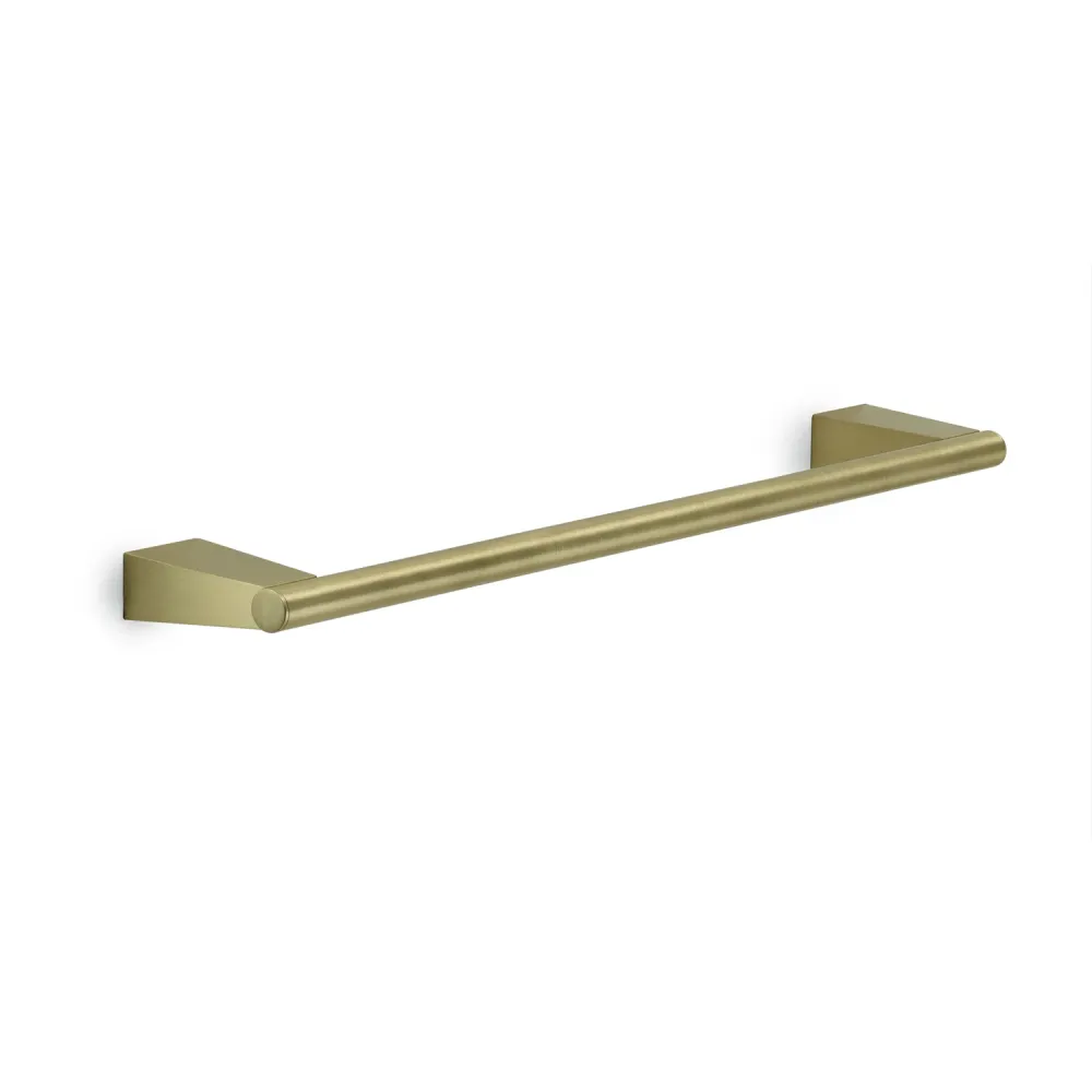 Porta toallas de pared en acero inoxidable Gedy serie Tonale 45 cm - Oro mate Set de 4 Piezas