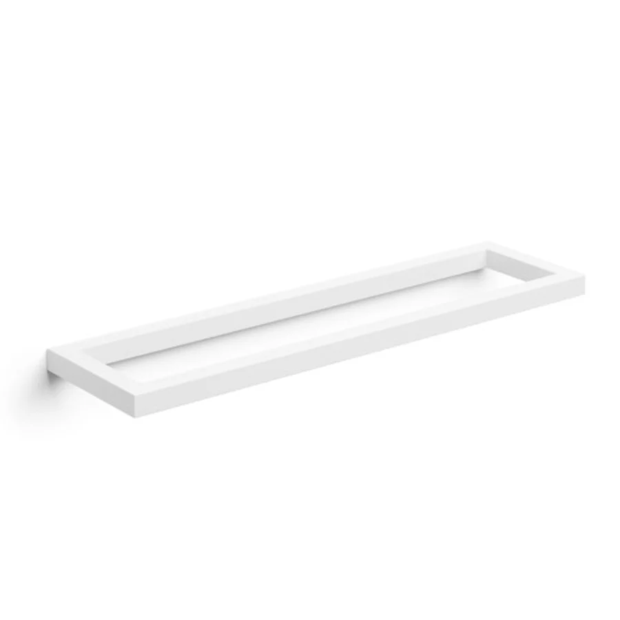 Porta toallas de pared en acero inoxidable pintado blanco medida cm 40 Lineabeta (Resistente la Corrosión)