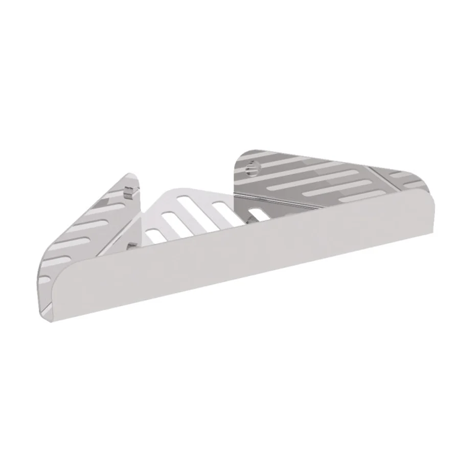 Portaoggetti angolare doccia acciaio inox satinato Lineabeta collezione Filo Set de 4 Piezas