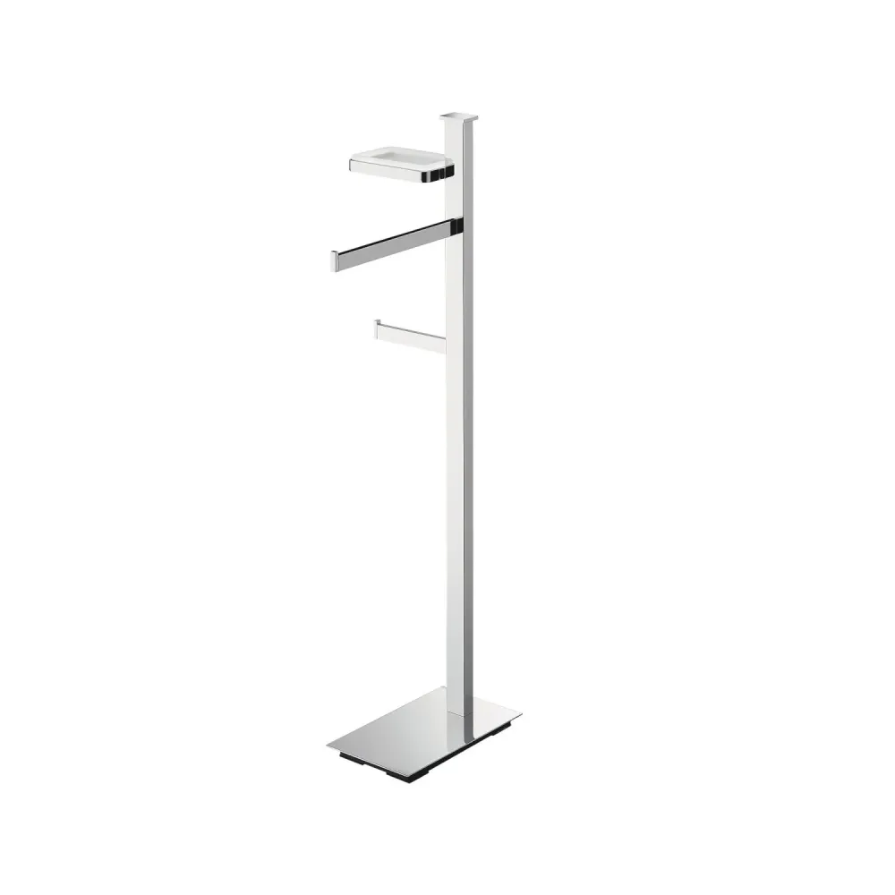 Portarrollos de Toilet Piantana izquierda con portajabón, portarrollos y portatoalla en latón Units de Colombo Design