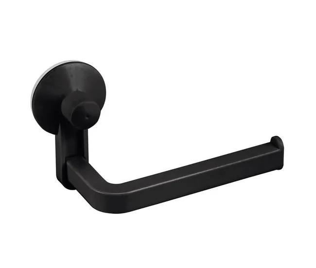 Portarrollos de Toilet Portarollo /Toallero Negro Mate Dimensiones: 16,4X6,8X9,7Cm
