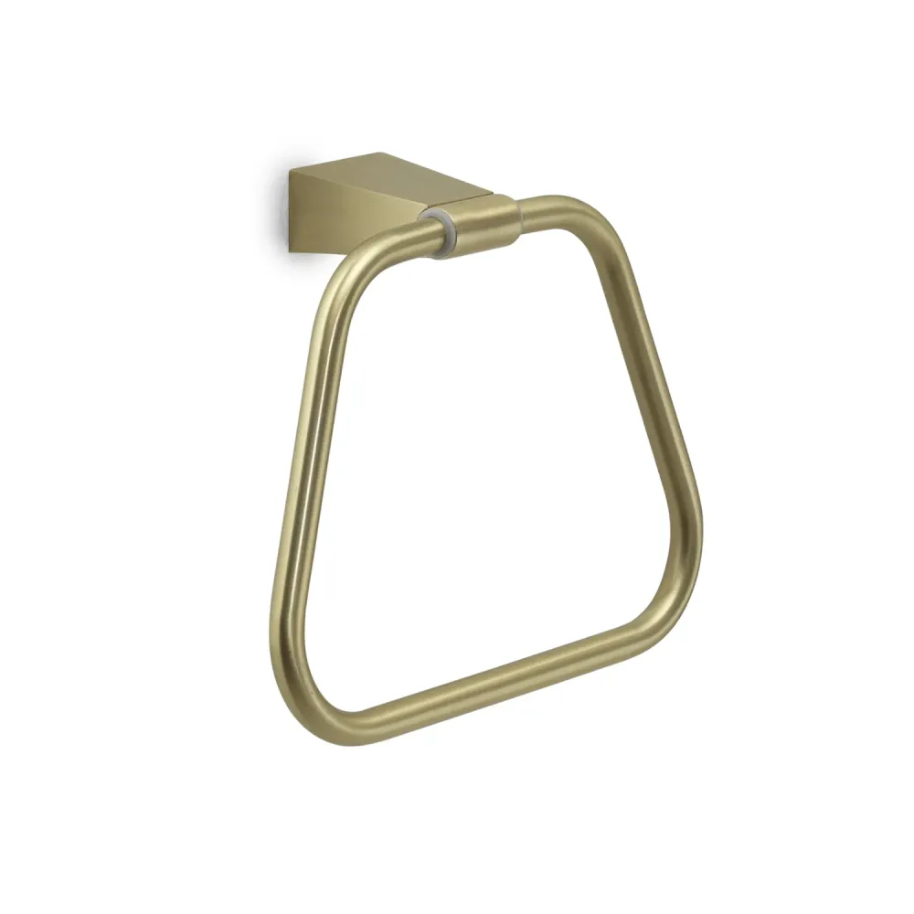 Portasalviette ad anello Gedy serie Tonale - Oro Matt