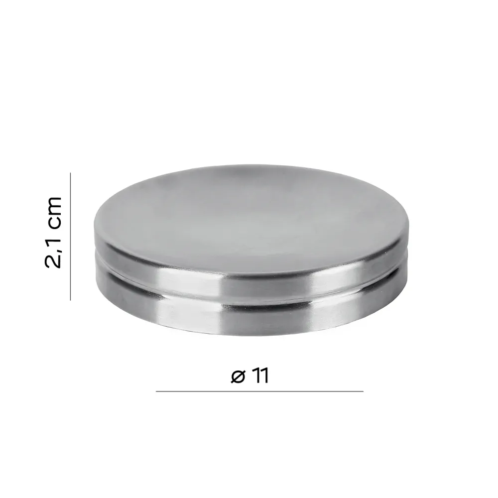 Portasapone Acciaio Inox Gedy serie Nigella - Spazzolato