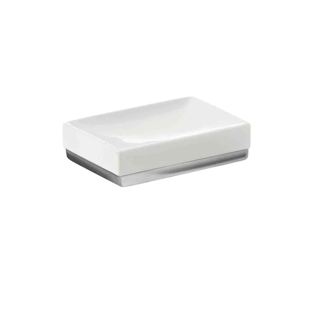 Portasapone ceramica Gedy serie Lucy - Bianco