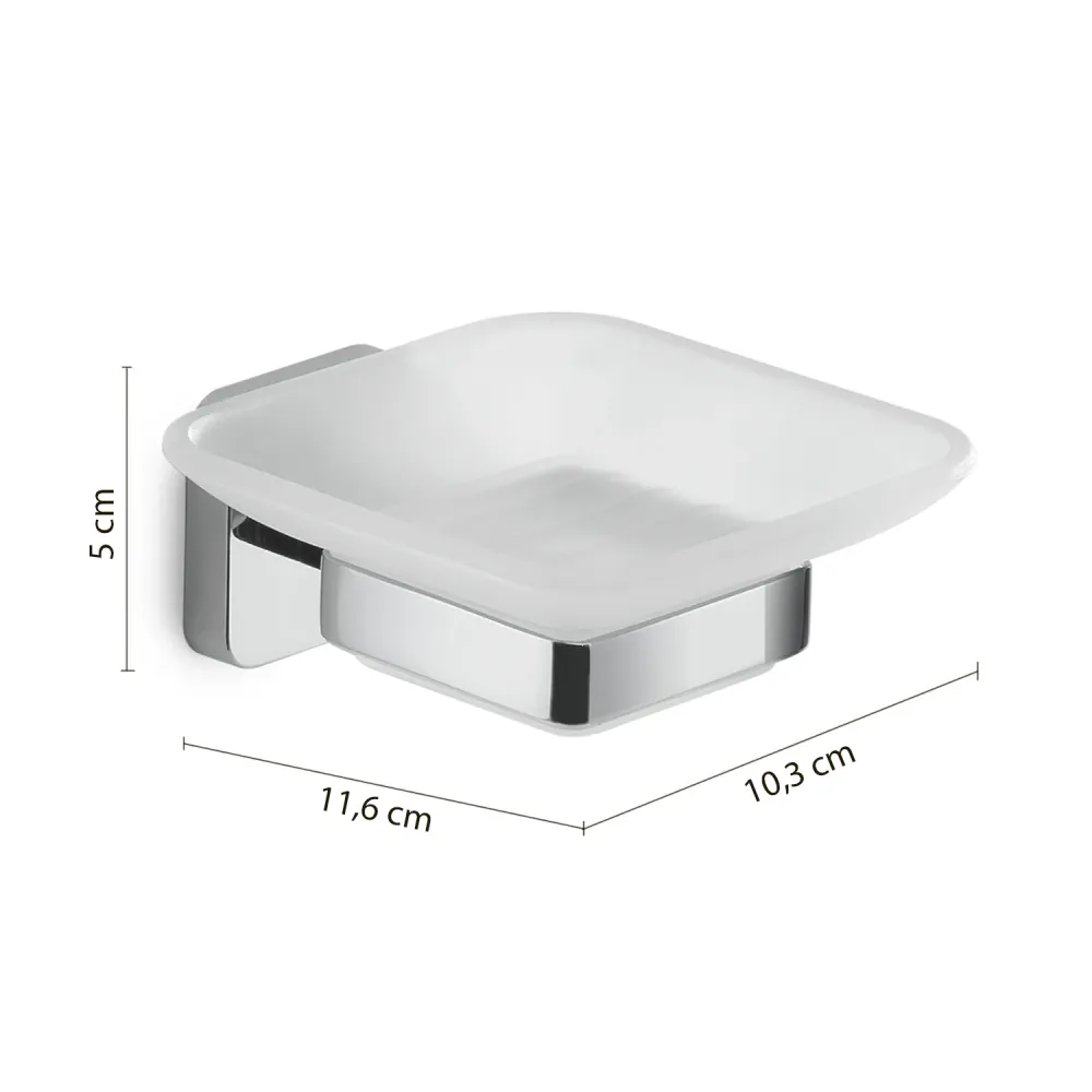 Portasapone Gedy modelo Tonga 10.3x11.6xH5 cm - Cromado