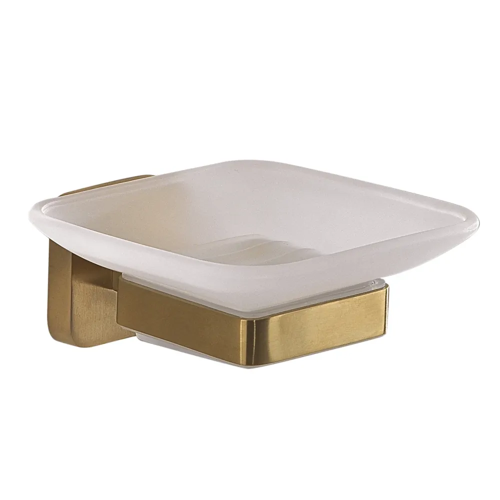 Portasapone Gedy modelo Tonga 10.3x11.6xH5 cm - Oro Mate