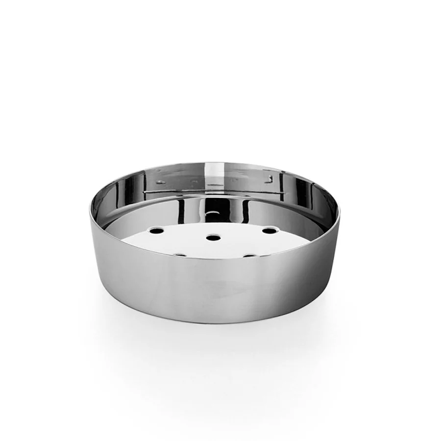 Portasapone Lineabeta acciaio inox lucido collezione Saon