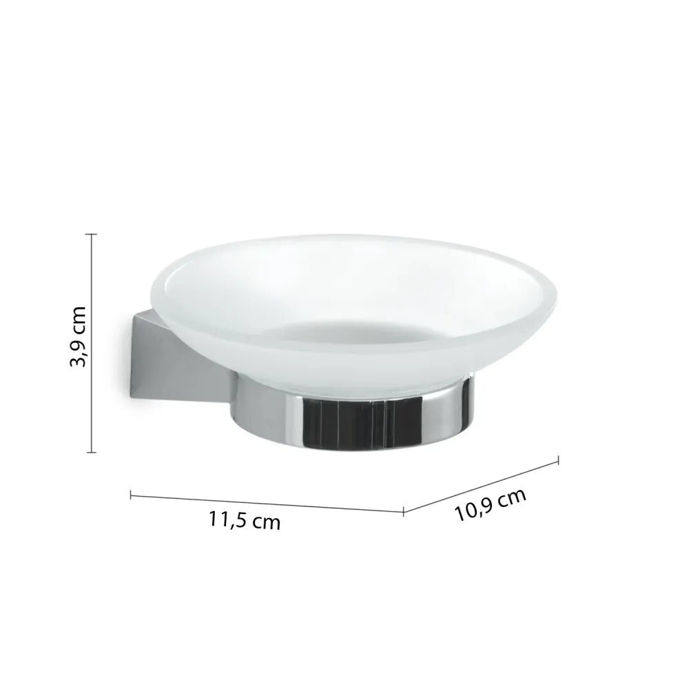 Portasapone parete Acciaio Inox Gedy serie Tonale - Cromato