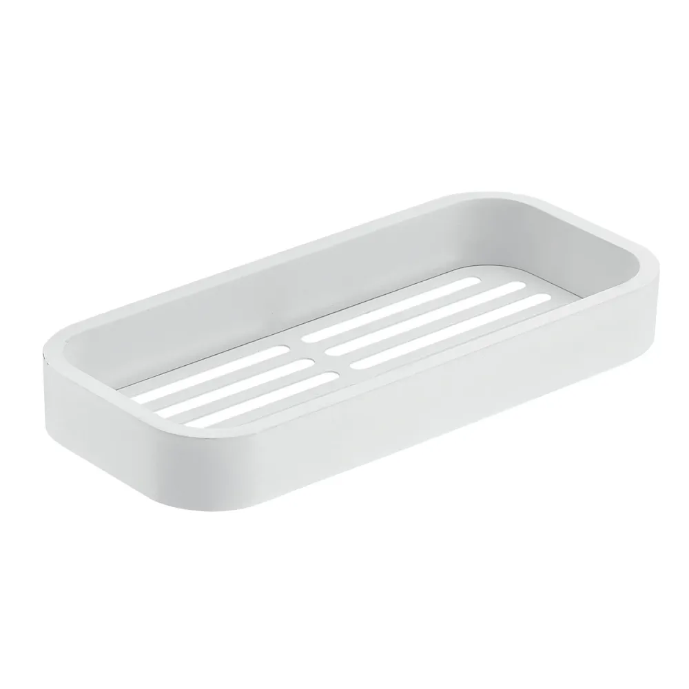 Premium de Lujo Portaoggetti doccia rettangolare Outline di Gedy - Bianco Matt versione outlet