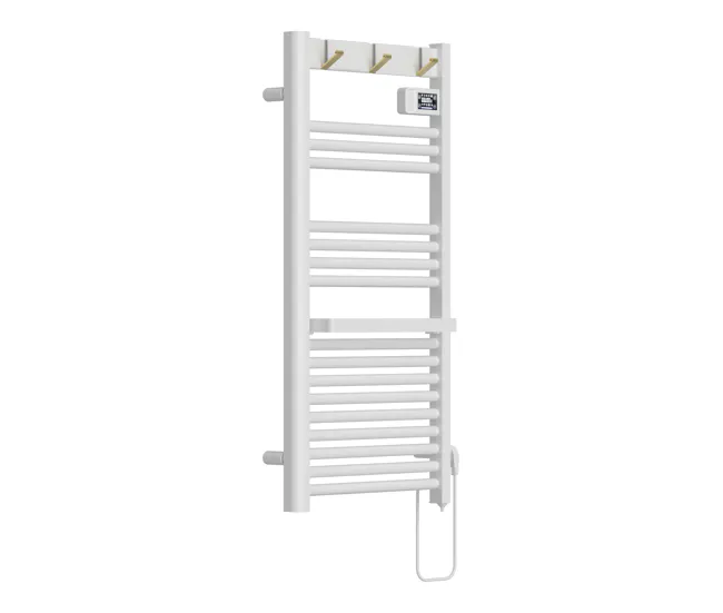 Radiador toallero eléctrico mural Uvdal 500W 16 tubos aluminio 105x50cm - Blanco