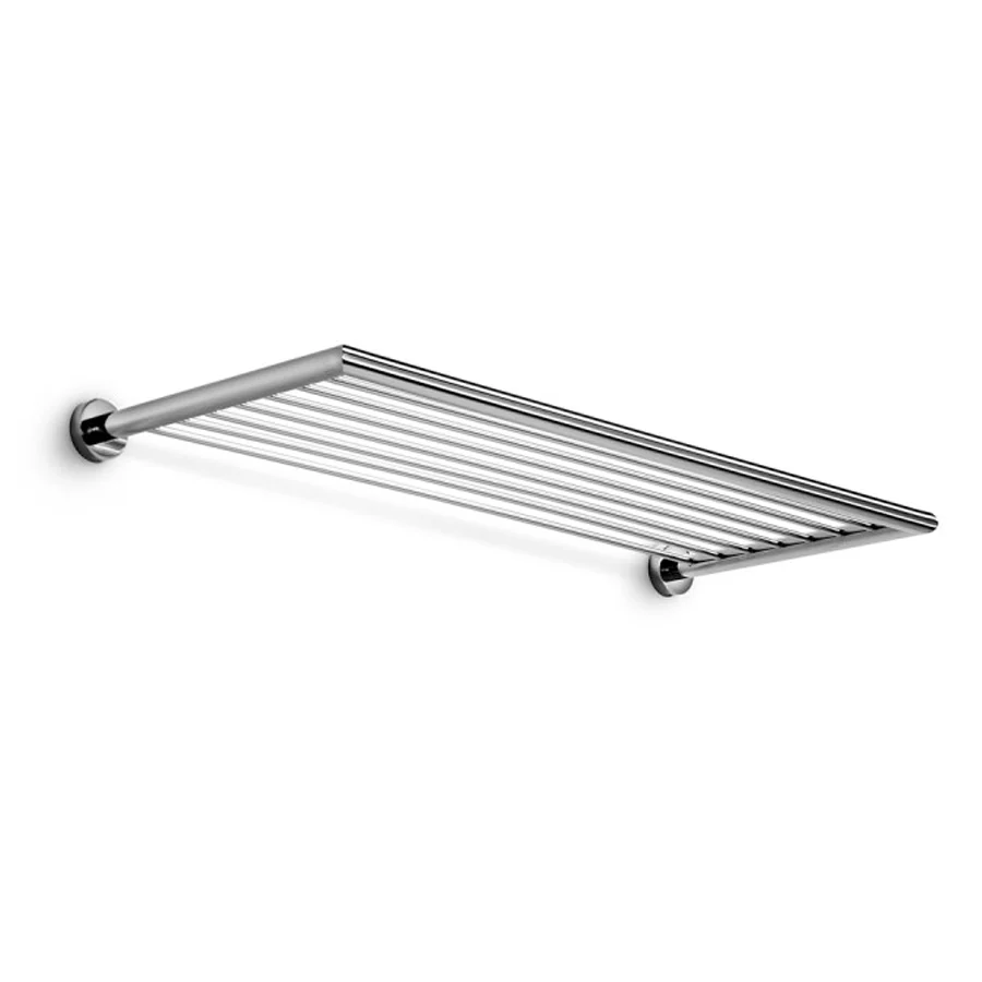 Rejilla porta toallas Lineabeta colección Baketo con 7 barras para colgar. En latón cromado. Medida cm 60