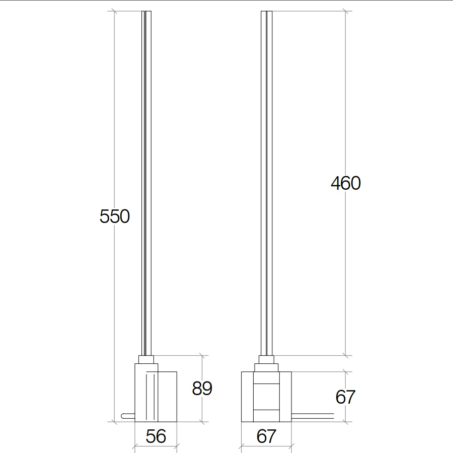 Resistencia eléctrica con temporizador y regulación de temperatura para toallero eléctrico colección Caligo de Lineabeta 2...