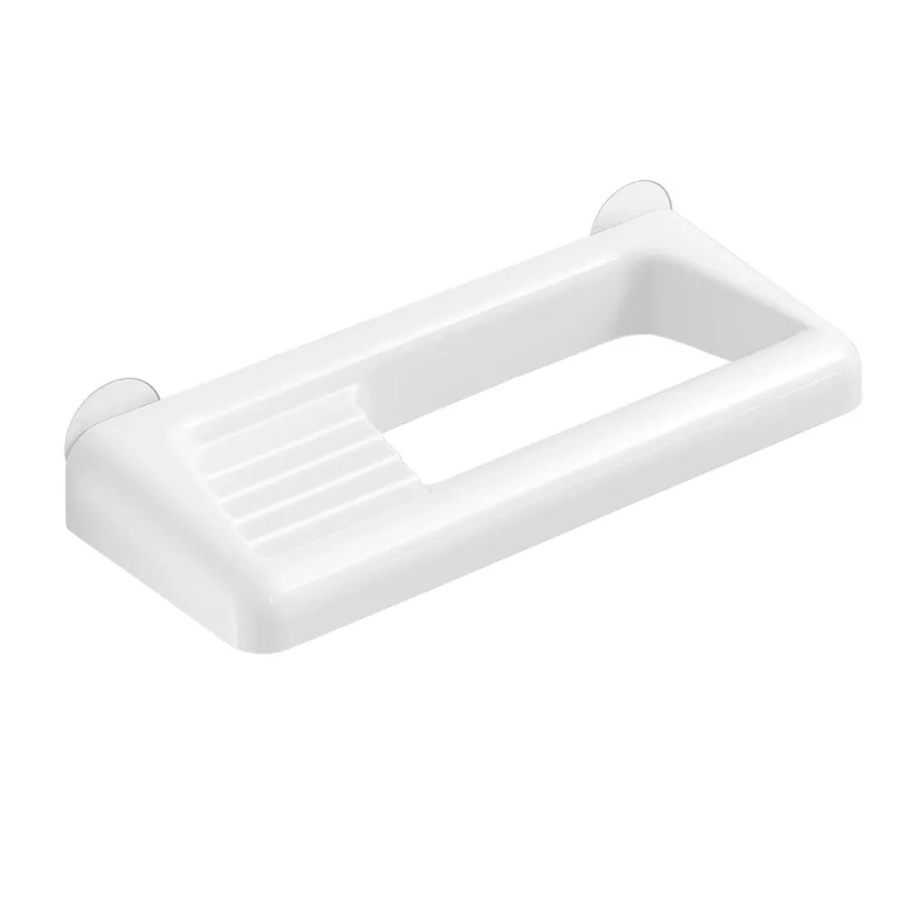 Set porta jabonera y porta toallas de Gedy serie Junior - Blanco para Viaje
