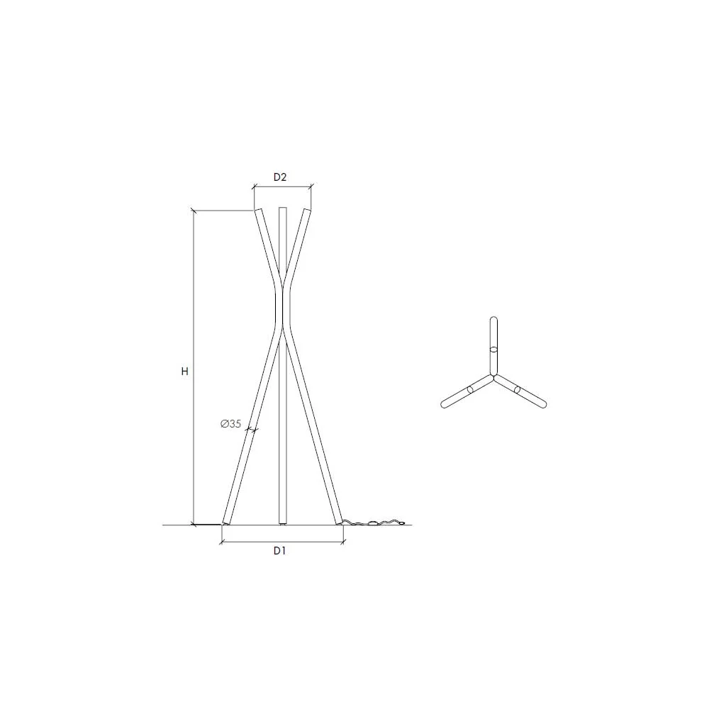 Termoarredo eléctrico independiente de diseño minimalista con función de porta toallas o perchero