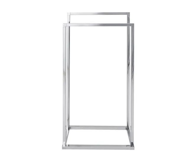 Toallero de acero plateado 45 x 85 cm RECREO