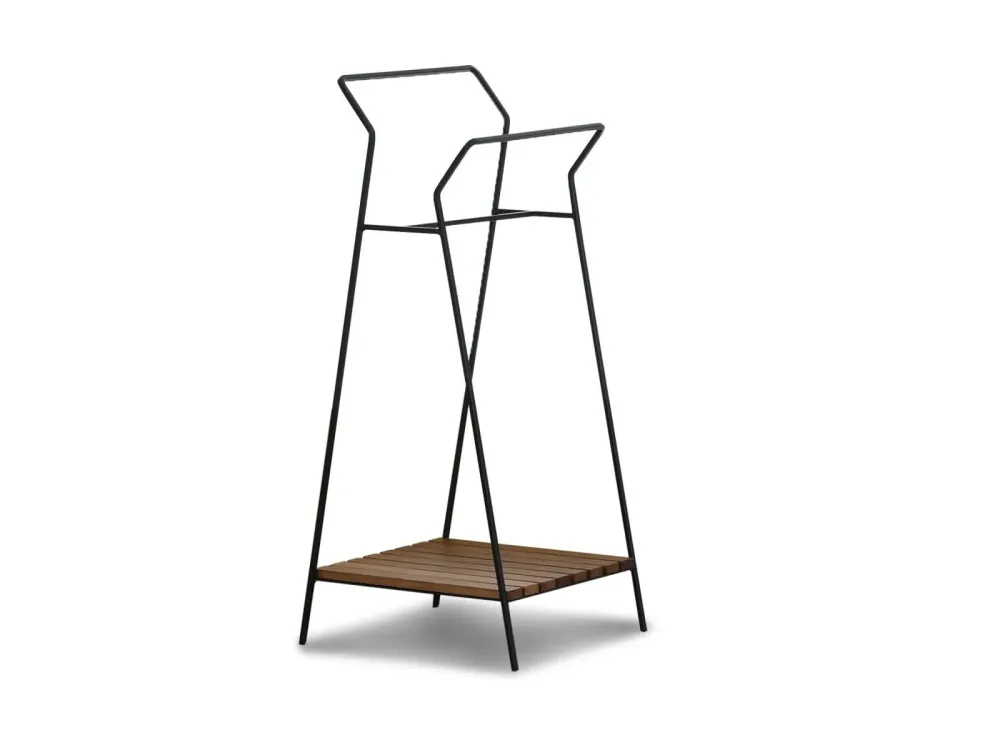 Toallero Atlanta Acero Honey Wash-Negro