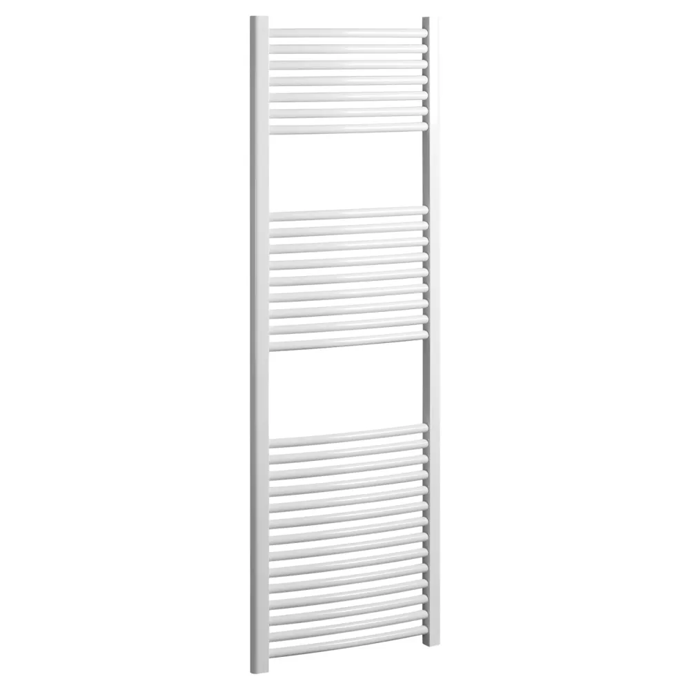 Toallero calefactor Lazzarini Sanremo curvo 1420x500 intereje 450 blanco