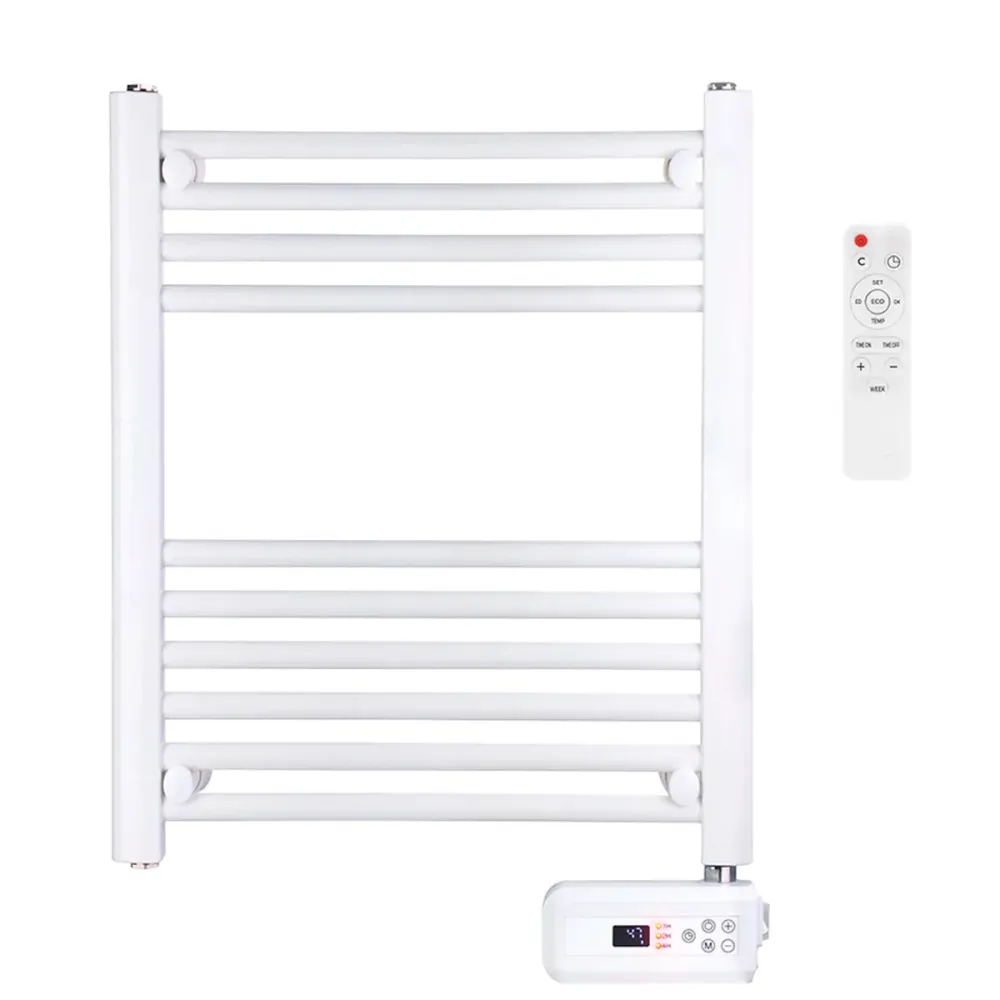 Toallero eléctrico EDM 400W programable con mando distancia blanco
