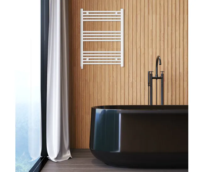 Toallero eléctrico HAEGER Family Templado White - 80x60 cm, Blanco, 300 W