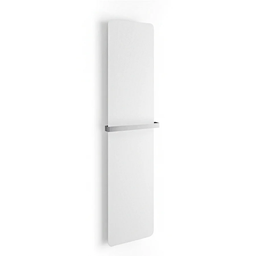 Toallero eléctrico de pared en acero al carbono colección Caligo de Lineabeta color blanco cm 47x179