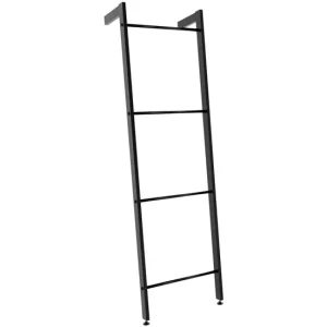 Toallero escalera Betti de 4 barras Metálico Negro 13.5X49X170 cm