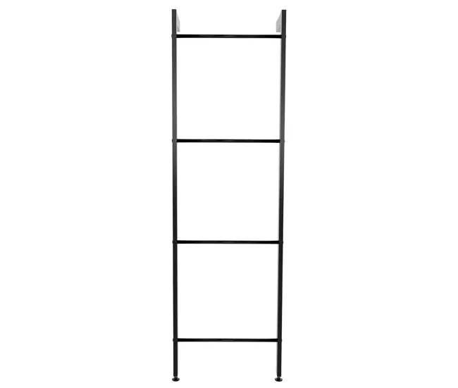 Toallero escalera Betti de 4 barras Metálico Negro 13.5X49X170 cm