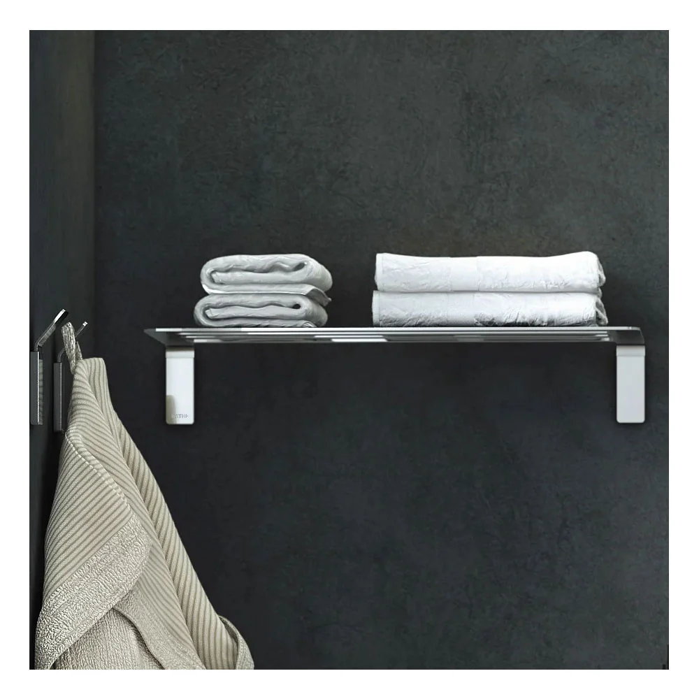 Toallero de estante en acero cromado de la colección 'Line' de Cosmic - cm 50x21,4x8,5