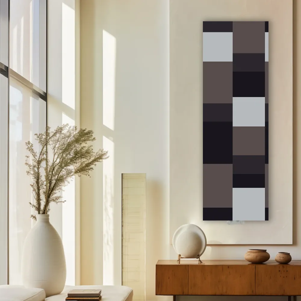 Toallero hidráulico 200x51 cm intereje mm 50 Modelo 'Almost Black' Termocrea