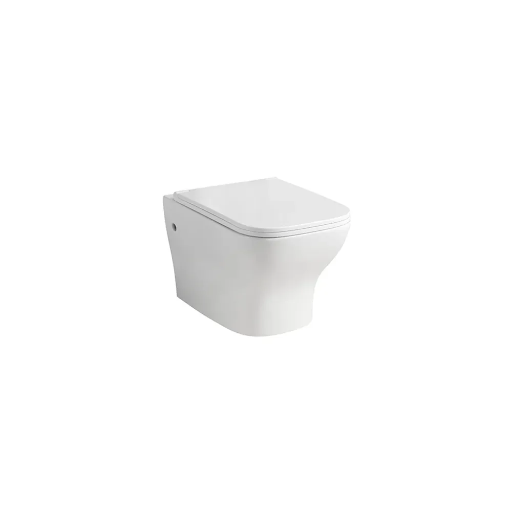 Water sospeso serie Tuono con sedile Softclose 49x35x32h cm - Bianco Lucido